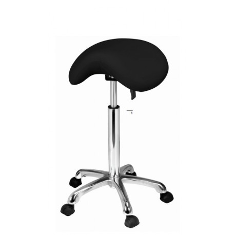 Tabouret ergonomique selle poney Weelko Organic 1022A pour esthétique noir