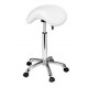 Tabouret ergonomique selle poney Weelko Organic 1022A pour esthétique blanc
