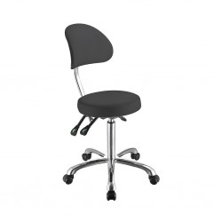 Tabouret ergonomique Comfort 1025B Weelko : l'équilibre parfait entre compacité, maintien lombaire et réglage sur-mesure