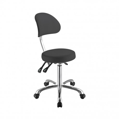 Tabouret ergonomique Comfort 1025B Weelko : l'équilibre parfait entre compacité, maintien lombaire et réglage sur-mesure