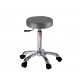 Tabouret de soin et d'esthétique gris à roulettes Weelko Fast 1023A