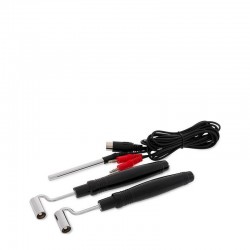 Electrodes rouleaux pour soin galvanique visage Weelko Réf 10004