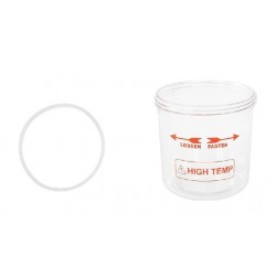Réservoir en plexiglas de remplacement avec joint d'étanchéité pour vapozone portable F100C Weelko
