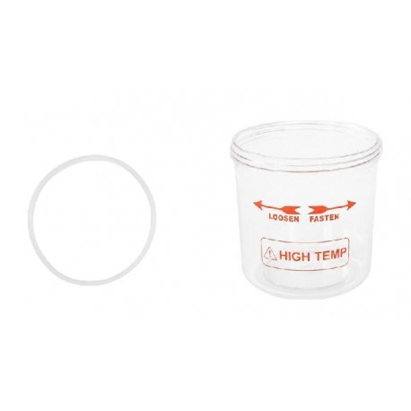 Réservoir en plexiglas de remplacement avec joint d'étanchéité pour vapozone portable F100C Weelko