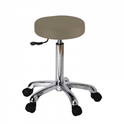 Tabouret de soin et d'esthétique beige à roulettes Weelko Fast 1023A
