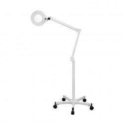 Lampe loupe LED professionnelle WEELKO EXPAND 1001A sur pied 5 roulettes